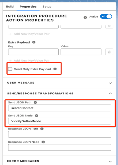 Pass only Required JSON node.