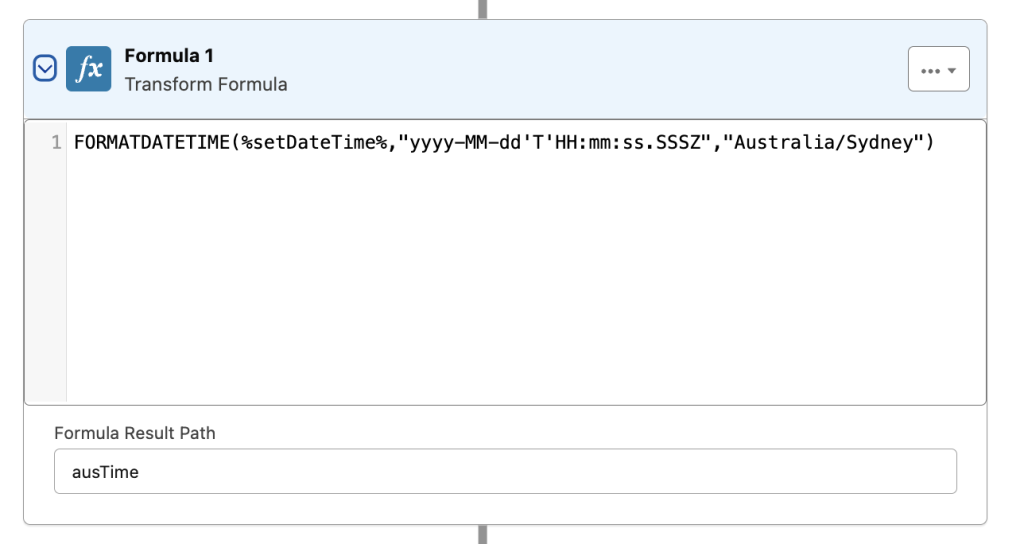 DataRaptor Formula for Time Zone Conversion